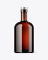 Amber Glass Bottle Mockup