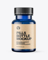 Blue Pills Bottle Mockup