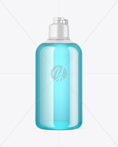 300ml Clear Cosmetic Bottle Mockup