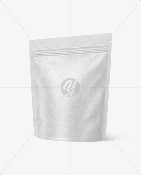 Kraft Paper Stand-up Pouch Mockup