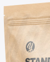 Kraft Paper Stand-up Pouch Mockup