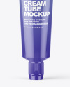 Glossy Cream Tube Mockup