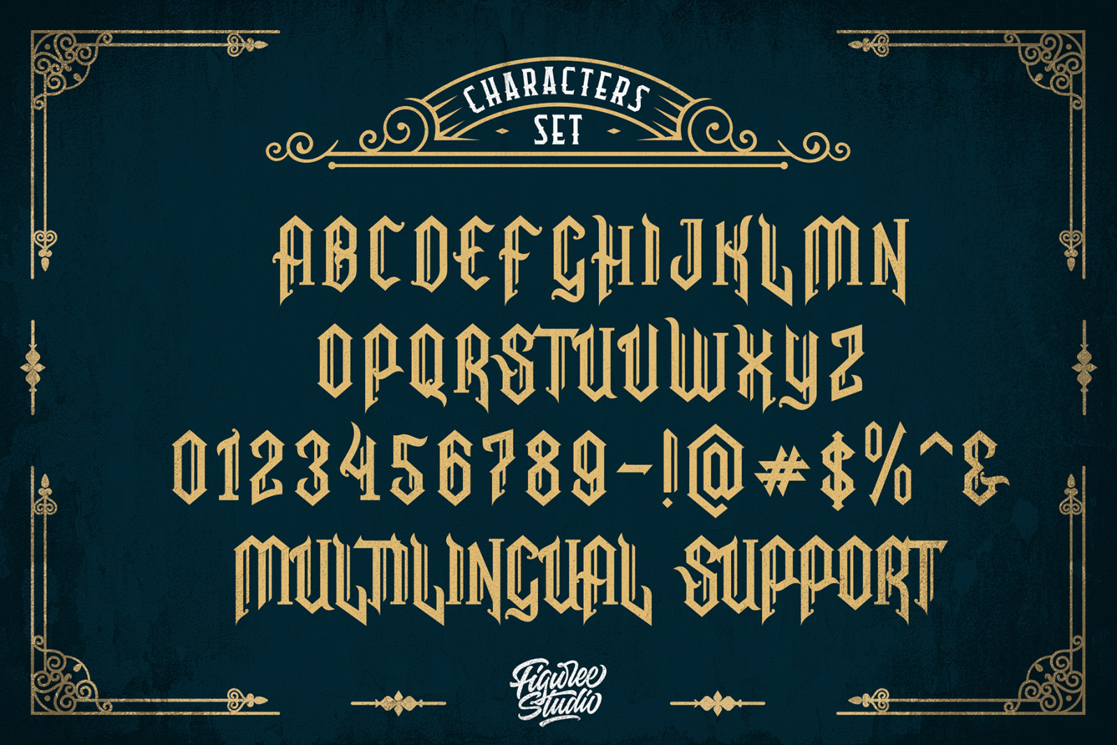 Snubhore - Gothic Typeface Snubhore - Gothic Typeface