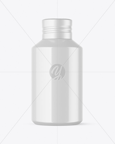 120ml Glossy Cosmetic Bottle Mockup