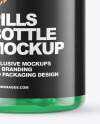 Colored Pills Bottle Mockup