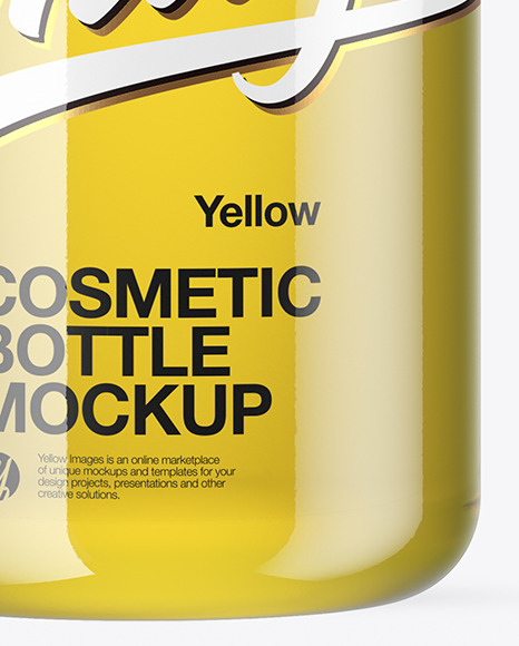 300ml Cosmetic Bottle with Oil Mockup