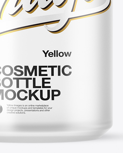 120ml Frosted Cosmetic Bottle Mockup