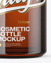 120ml Amber Cosmetic Bottle Mockup