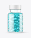 Frosted Pills Bottle Mockup