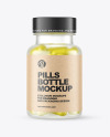 Frosted Pills Bottle Mockup