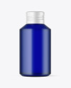 120ml Blue Frosted Cosmetic Bottle Mockup