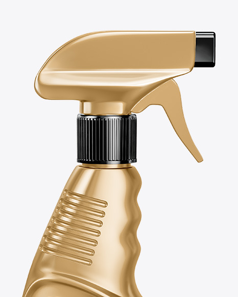 Metallized Spray Bottle Mockup