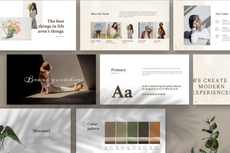 MERYLIN - Powerpoint Brand Guidelines - Guidelines presentation template