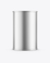 Matte Metallic Tin Can Mockup