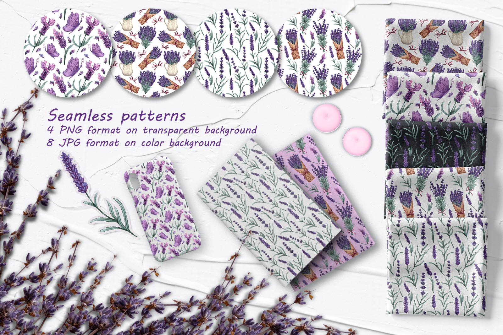 Lavender Watercolor Set