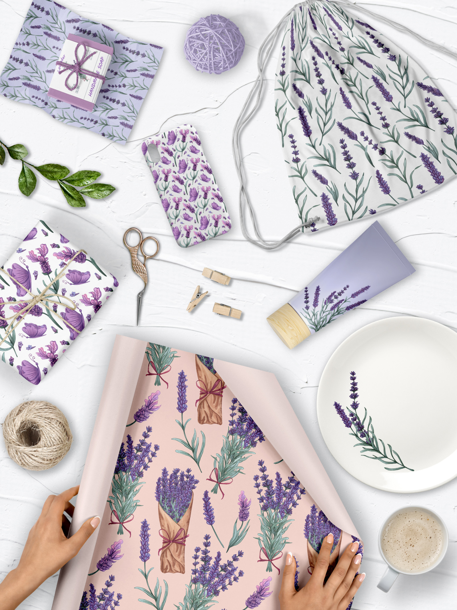 Lavender Watercolor Set