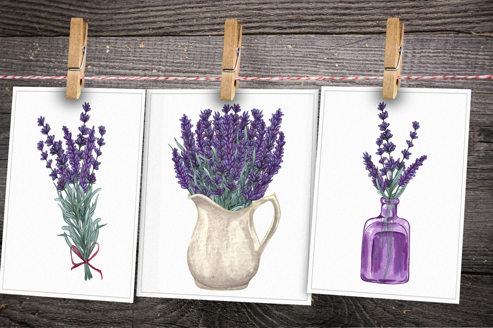 Lavender Watercolor Set