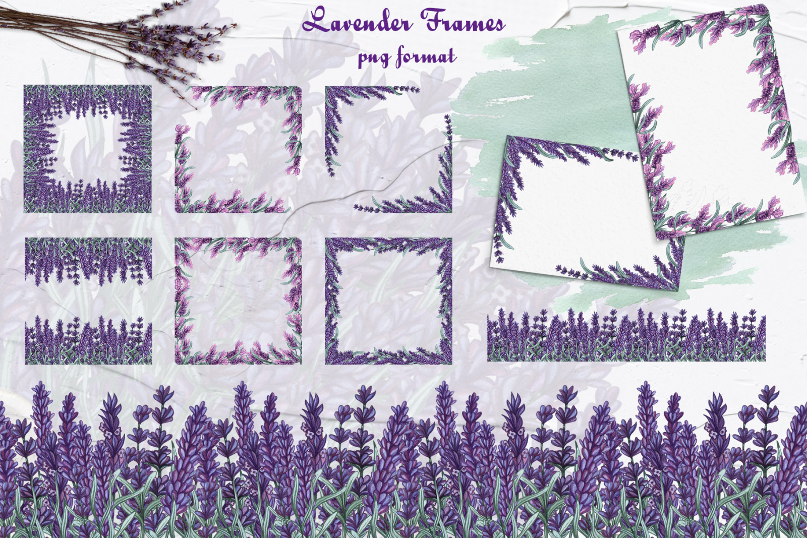 Lavender Watercolor Set