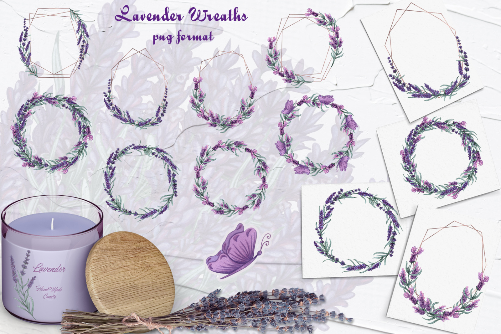 Lavender Watercolor Set