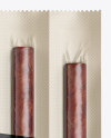 4 Snack Sticks W/ Glossy Film Mockup