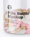 Clear Pills Bottle Mockup