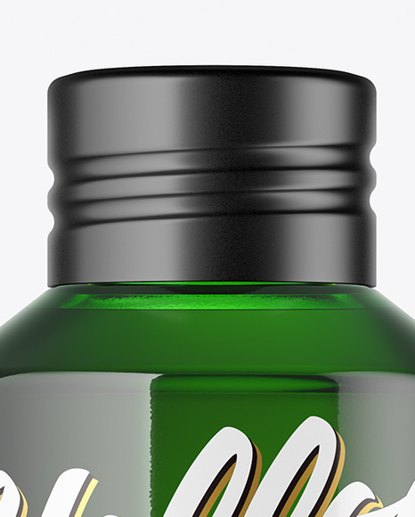 120ml Green Cosmetic Bottle Mockup