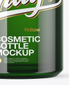 120ml Green Cosmetic Bottle Mockup