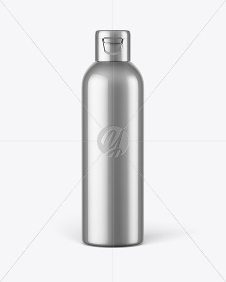 Metallic Cosmetic Bottle Mockup