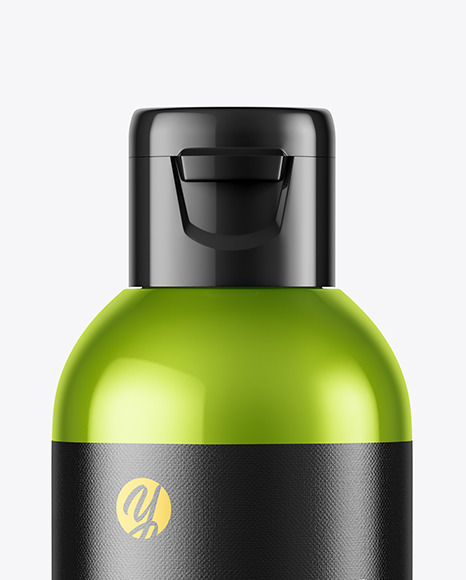 Metallic Cosmetic Bottle Mockup