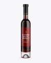 Clear Glass Red Wine Bottle Mockup