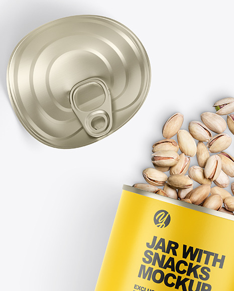 Jar with Snacks Mockup