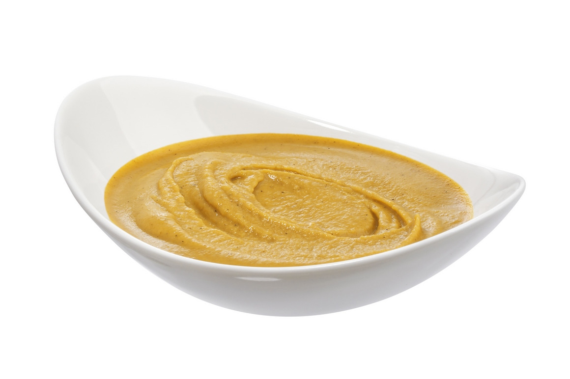 Mustard isolated on white background