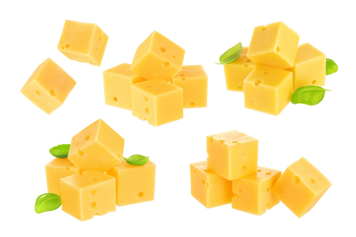 Cheese isolated on white background