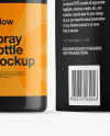 Glossy Spray Bottle w/ Box Mockup