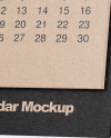 Kraft Desk Calendar Mockup