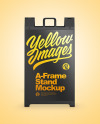 A-Frame Sign Mockup - Front View