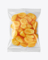 Plastic Bag With Dried Apricots Mockup