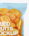 Plastic Bag With Dried Apricots Mockup