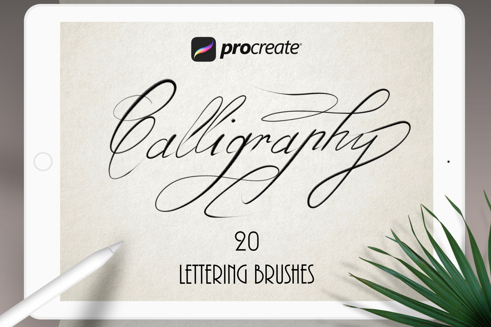 Texture Calligraphy Procreate Set Texture Calligraphy Procreate Set