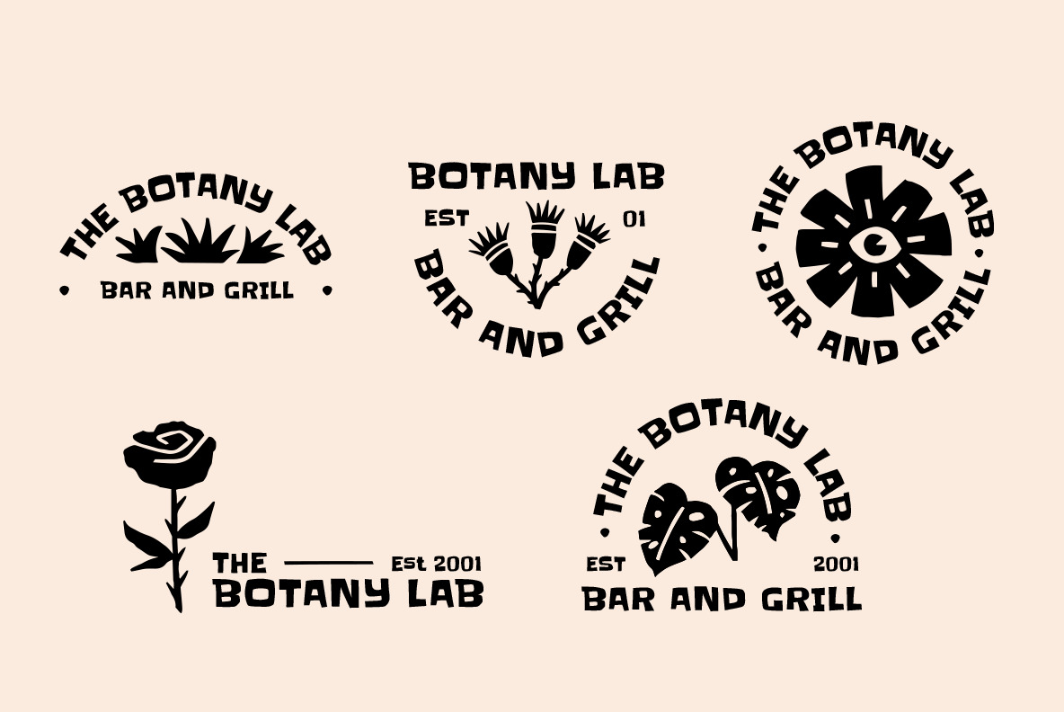 The Botany Lab Logo Templates