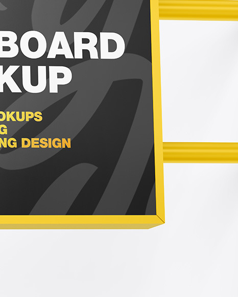 Square Signboard Mockup