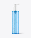 Colored Cosmetic Bottle with Pump Mockup Colored Cosmetic Bottle with Pump Mockup
