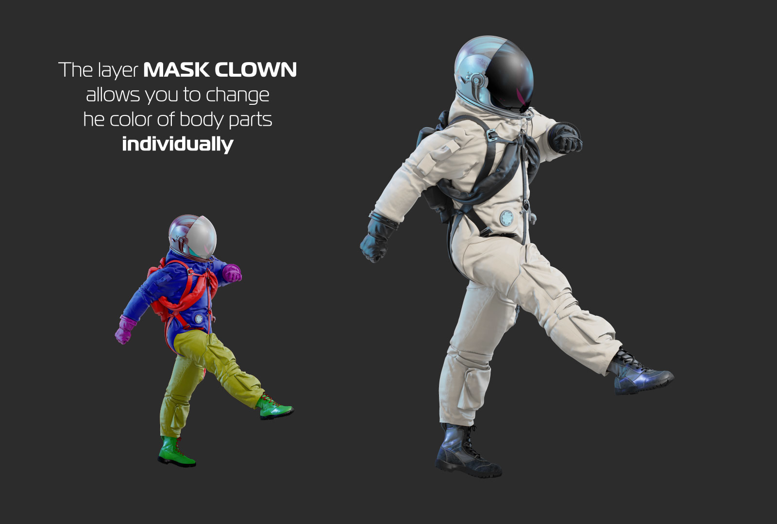 PSD Mockup 3D model NASA Astronaut #05 PSD Mockup 3D model NASA Astronaut #05