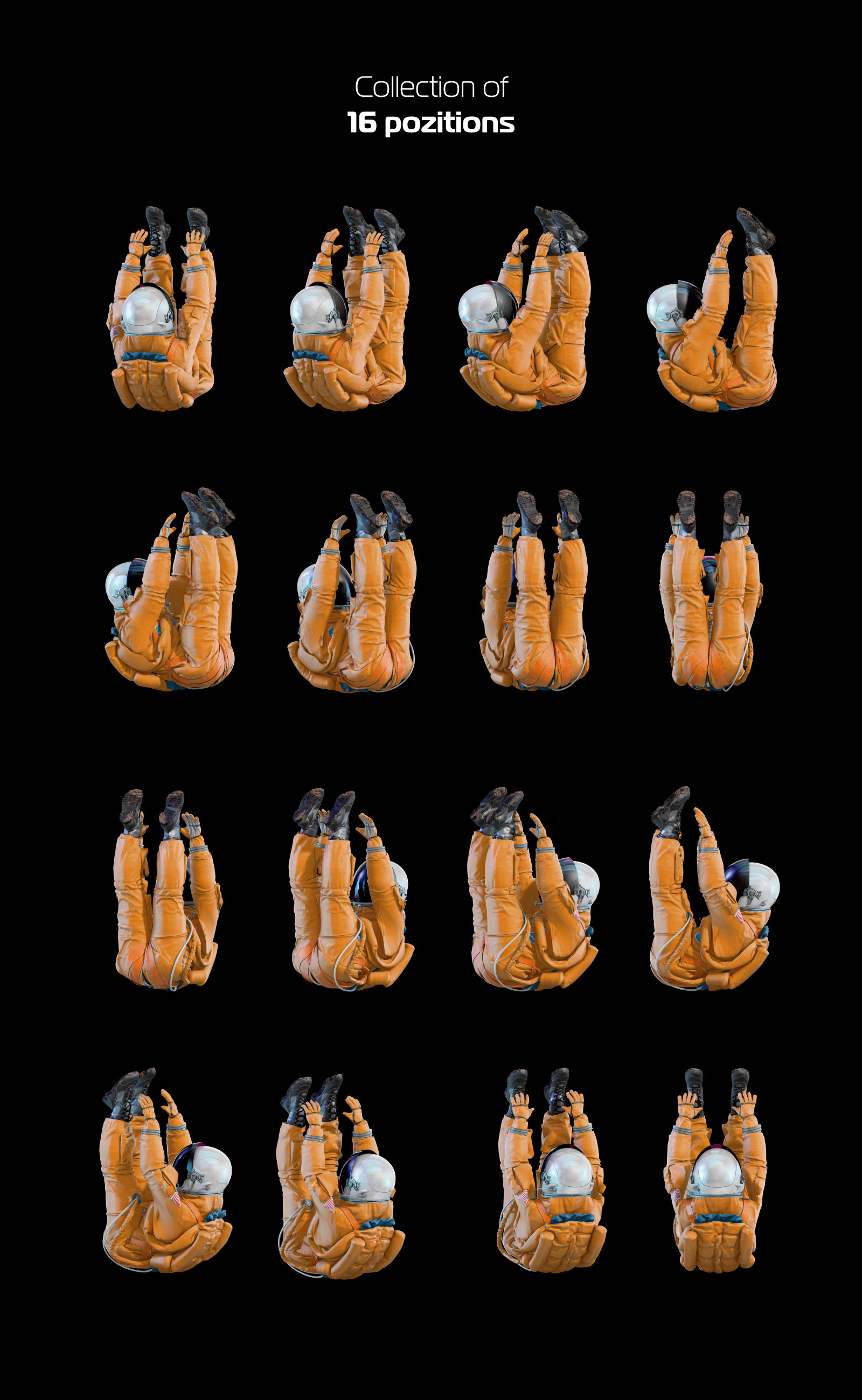 PSD Mockup 3D model NASA Astronaut #03 PSD Mockup 3D model NASA Astronaut #03