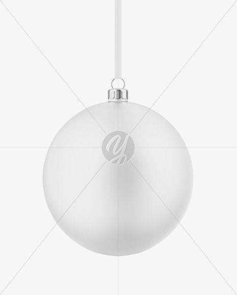 Matte Christmas Ball Mockup
