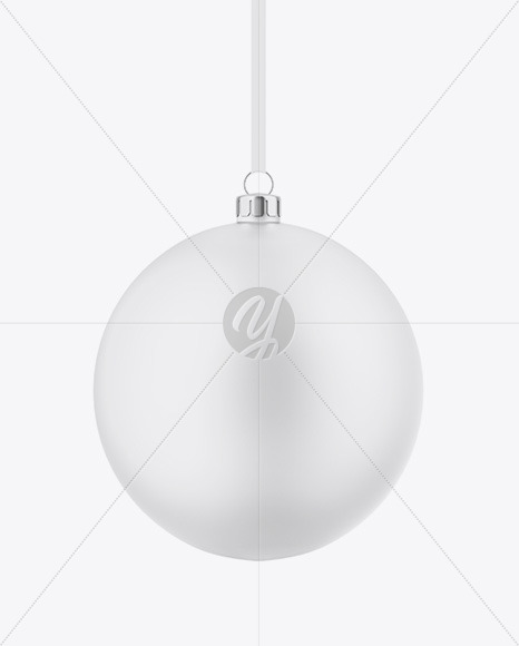 Matte Christmas Ball Mockup