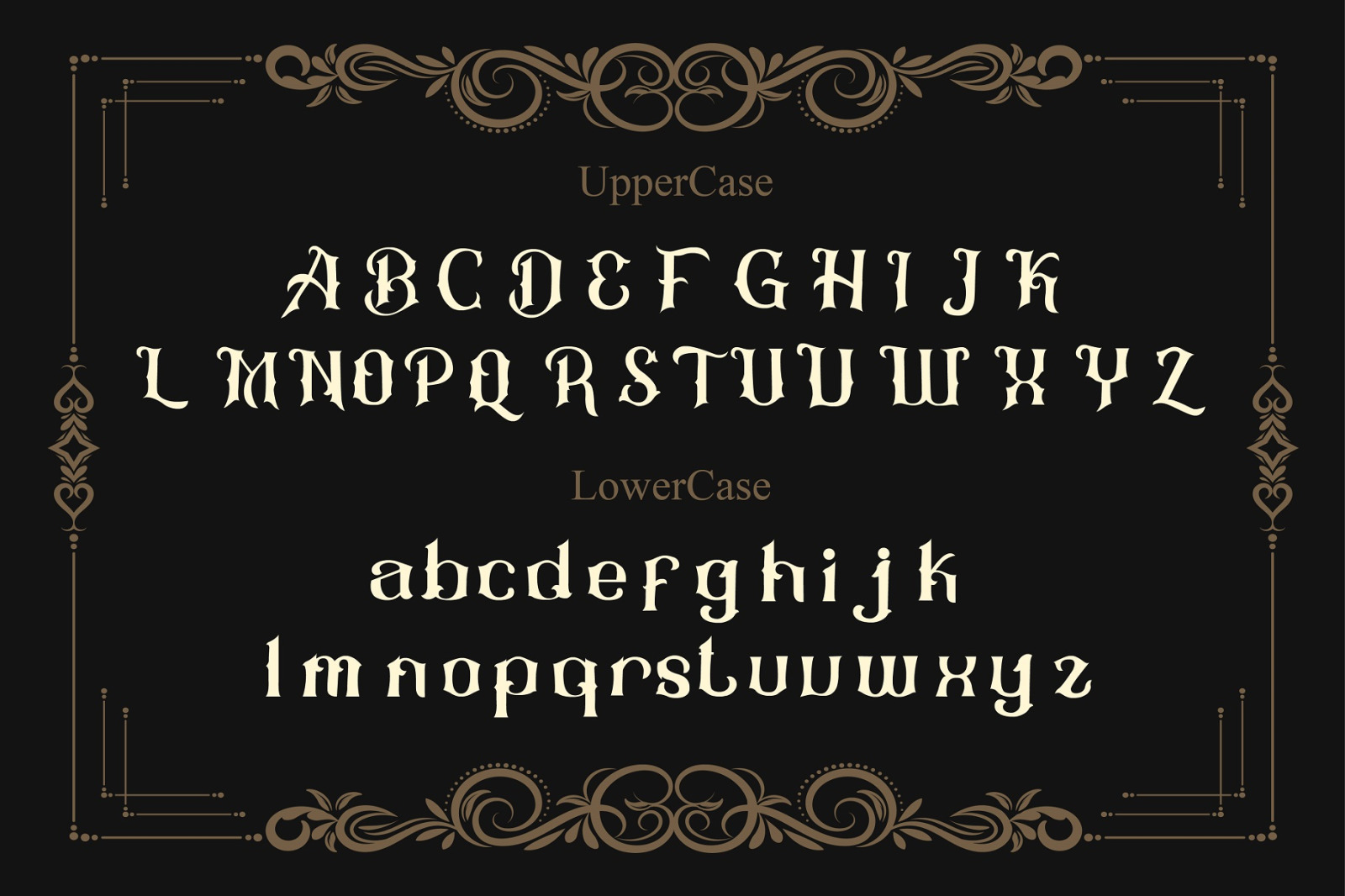 Bulgani Decorative font Bulgani Decorative font