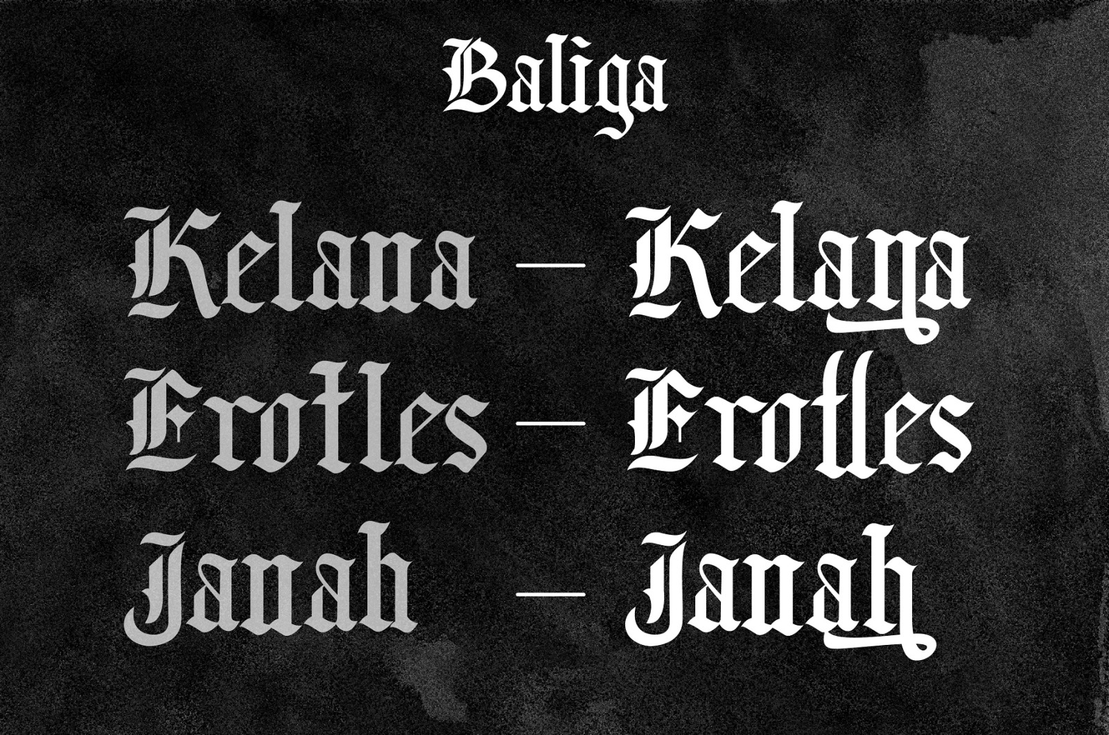 Baliga Blackletter Baliga Blackletter