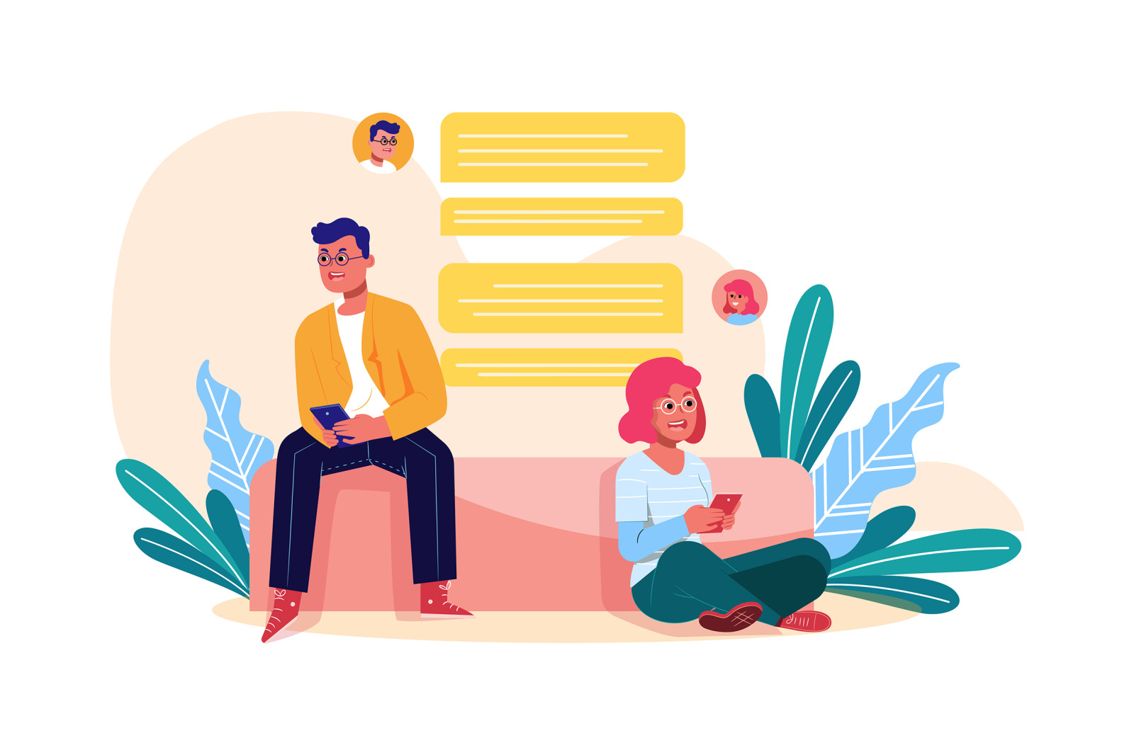 M190_Refer a friend Illustrations M190_Refer a friend Illustrations