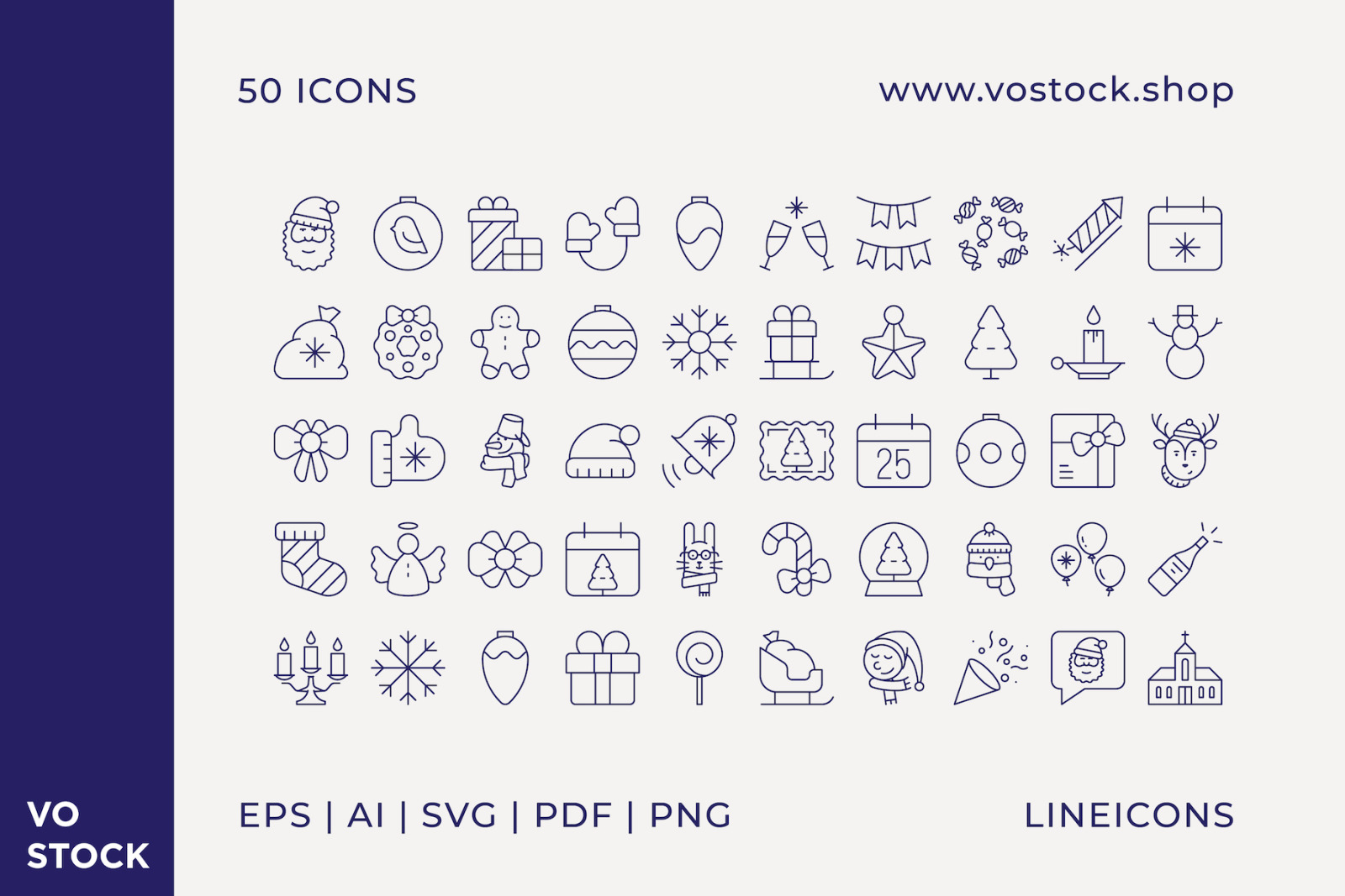 50 Christmas Icons